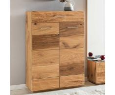 Flur Schuhschrank mit Balkeneiche furniert 80 cm breit