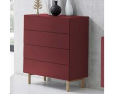 Schubladenkommode in Rot modern
