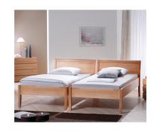 Komfortbett aus Buche Massivholz (2-teilig)