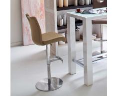 Barhocker in Braun mit Lehne
