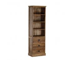 Regal aus Teak Massivholz für Bücher