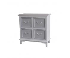 Kommode in Weiß Hellblau Shabby Chic