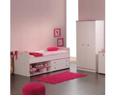 Möbel für Kinderzimmer Weiß Pink Blau (2-teilig)