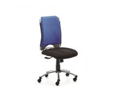 Büro Drehstuhl in Blau Schwarz höhenverstellbar