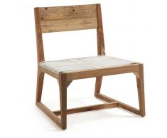 Stuhl aus Teak Recyclingholz Kunstrattan