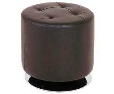 Sitzhocker mit Kunstlederbezug Drehbar