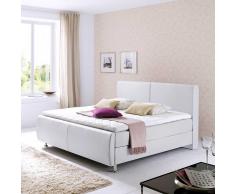 Boxspringbett in Weiß Federkern