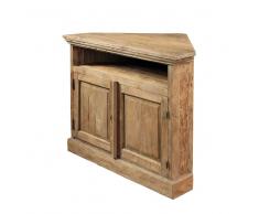 TV Eckkommode aus Teak Massivholz Landhaus