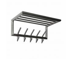 Hängende Garderobe aus Edelstahl Hutablage