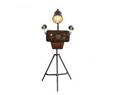 Stehlampe in Kupferfarben ungewöhnlich