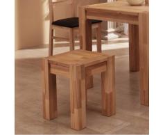 Hocker aus Kernbuche Massivholz 40 cm breit