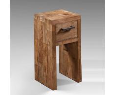Massivholz Telefontisch aus Teak Schublade
