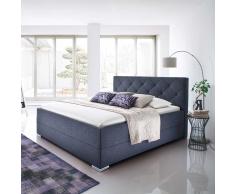 Komfortbett in Anthrazit 180x200