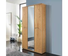 Garderobenschrank aus Wildeiche Spiegeltür