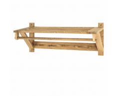 Wandgarderobe aus Eiche Massivholz Landhaus rustikal