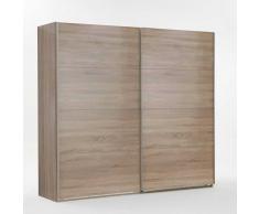 Schiebetürenschrank in Eiche Sägerau 210 cm hoch