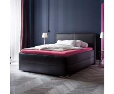 Bett mit Komforthöhe Schwarz