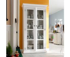 Esszimmer Vitrinenschrank im Landhausstil Weiß