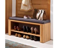 Schuhbank aus Kernbuche 90 cm breit