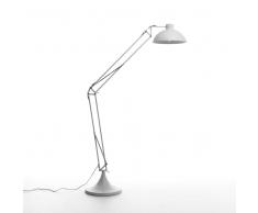 Stehlampe in Weiß Metall verstellbar