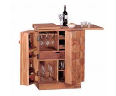 Hausbar aus Akazie Massivholz Landhaus rustikal