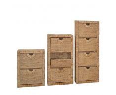 Schuhschrank mit Klappen Wasserhyazinthe