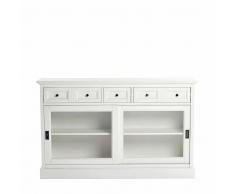 Sideboard mit Schiebetüren Weiß