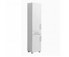 Bad Hochschrank in Weiß 40 cm