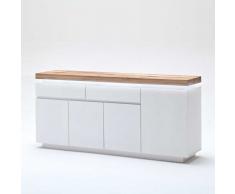Sideboard mit dimmbarer Beleuchtung Weiß