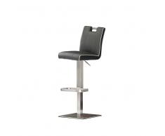 Barhocker mit Rückenlehne Grau