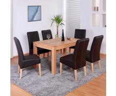 Essgruppe mit Ausziehtisch modern (7-teilig)
