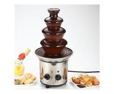 4 Tiers Mini Edelstahl Schokolade Fondue Brunnen Wasserfall Schmelzmaschine Küchengerät-Food Processors
