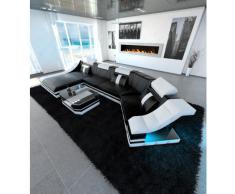 Luxus Wohnlandschaft TURINO C-Form mit LED Beleuchtung