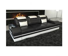 3 Sitzer Ledersofa PARMA LED