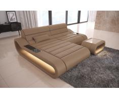 Ledercouch Designersofa Modulsofa Concept L Form mit Beleuchtung und Farbwahl