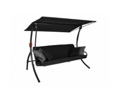 Elegance Style Hollywoodschaukel (3-Sitzer) Design Style schwarz