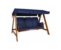 Bodö Hollywoodschaukel Honig (3-Sitzer) Design Faro blau