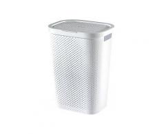 CURVER INVINITY Wäschebox, Füllmenge: 59 Liter, Maße: 43,7 x 35,1 x 60,2 cm (L x T x H), Farbe: weiß