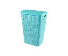 CURVER Wäschebox MY STYLE, Füllmenge 55 Liter, Maße: 42,8 x 33 x 60,4 cm (L x T x H), Farbe: molokai blue