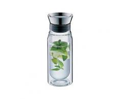 Alfi Glaskaraffe flowMotion, doppelwandig, Aus besonders stabilem Borosilikatglas, Fassungsvermögen: 500 ml