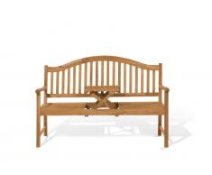 Gartenbank Holz aufklappbarer Abstelltisch HILO