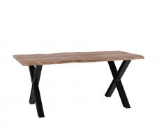 Esstisch Holz braun/schwarz 200 x 102 cm BROOKE