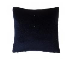 Dekokissen Samtstoff dunkelblau 45 x 45 cm COSMOS