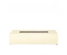 Feuerstelle beige Leichtbeton rechteckig PAVO