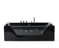 Whirlpool-Badewanne schwarz SAMANA