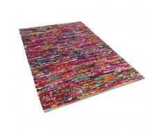 Teppich bunt 140 x 200 cm Hochflor BAFRA