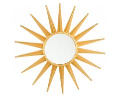 Wandspiegel gold Sonnenoptik ø60 cm PERELLI