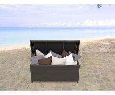 Auflagenbox Rattan braun 130 x 52 cm MODENA