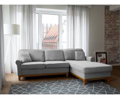 Ecksofa Polsterbezug hellgrau NEXO
