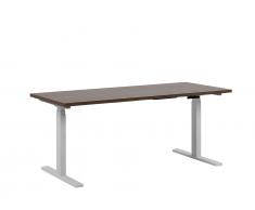 Schreibtisch braun/weiss 180 x 80 cm elektrisch höhenverstellbar UPLIFT